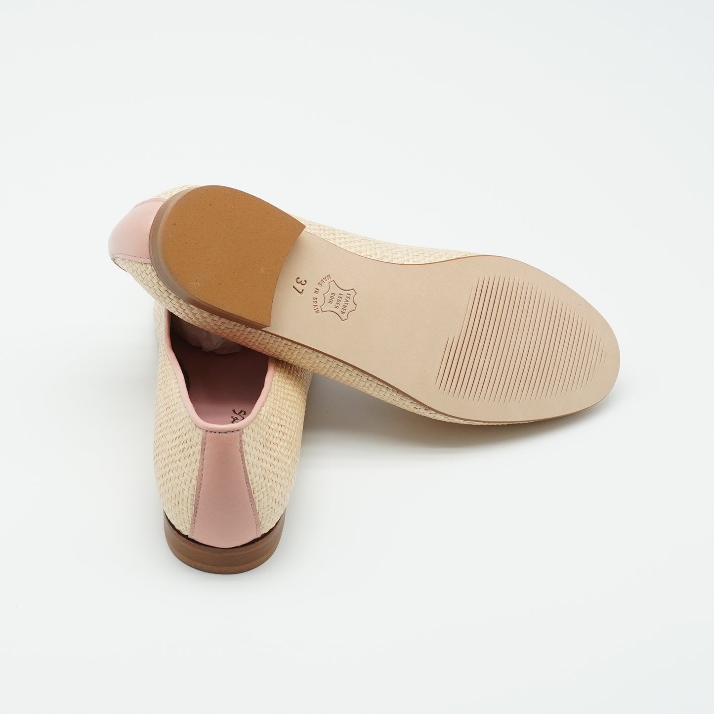 Tassel Loafer Raffia Rosé