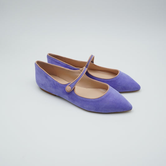 Mary Jane Wildleder Blau