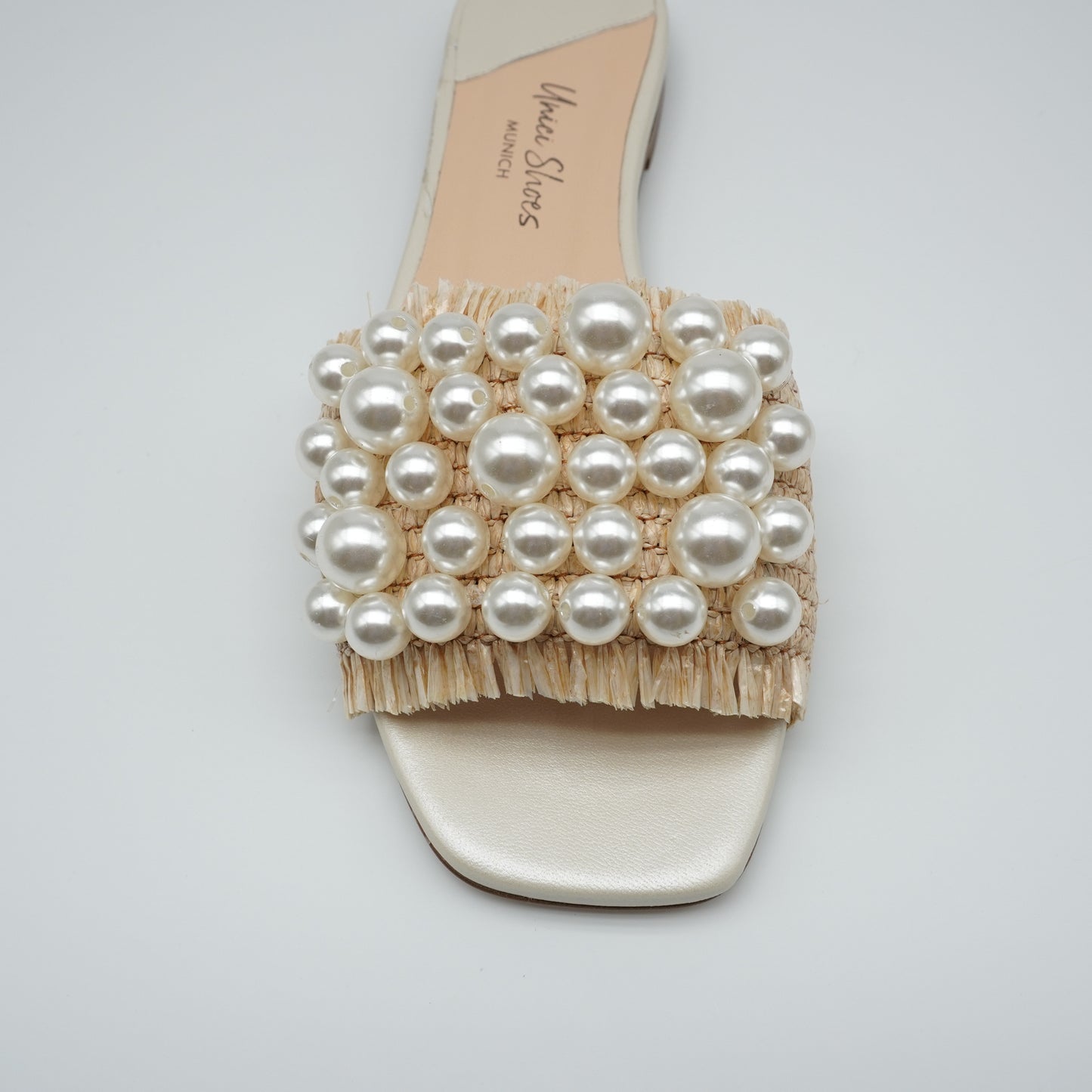 Sandale Raffia Perle