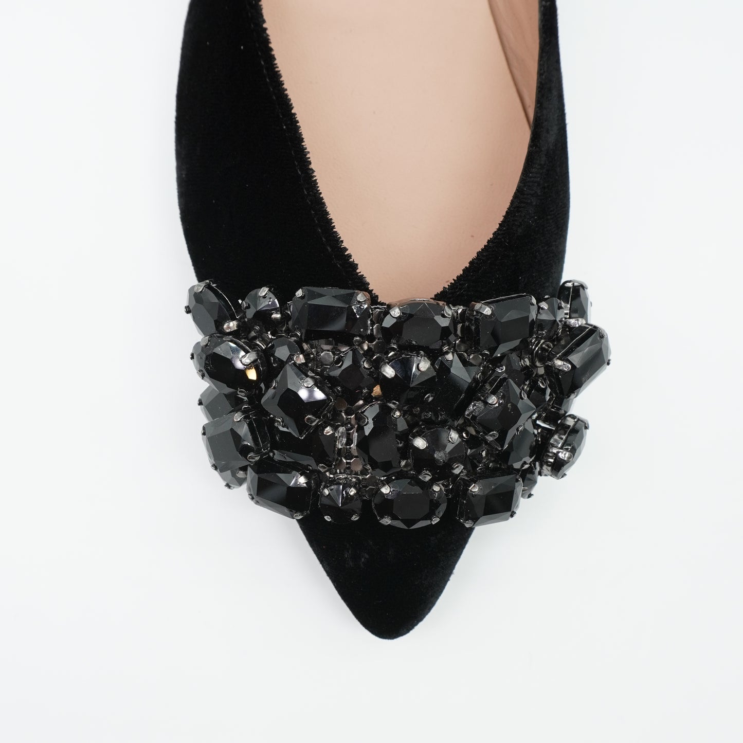 Ballerina Crystal Velvet Black