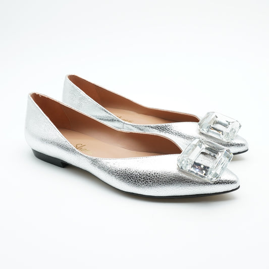 Ballerina Metallic Silber