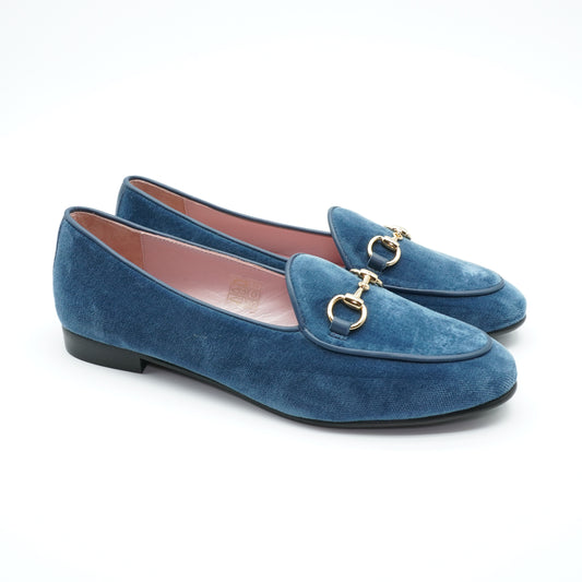 Horsebit Loafer Velvet Jeans