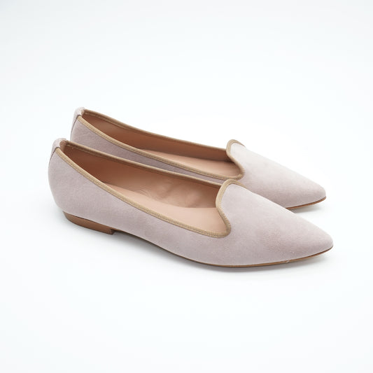 Pointy Loafer Wildleder Taupe