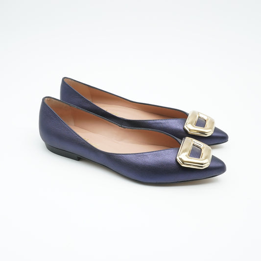 Ballerina Metallic Dark Navy