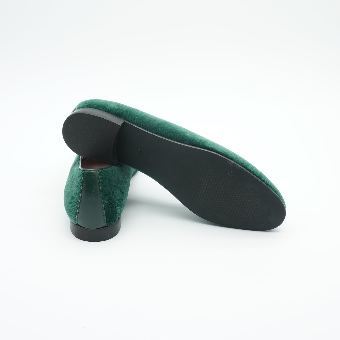 Tassel Loafer Velvet Dark Green
