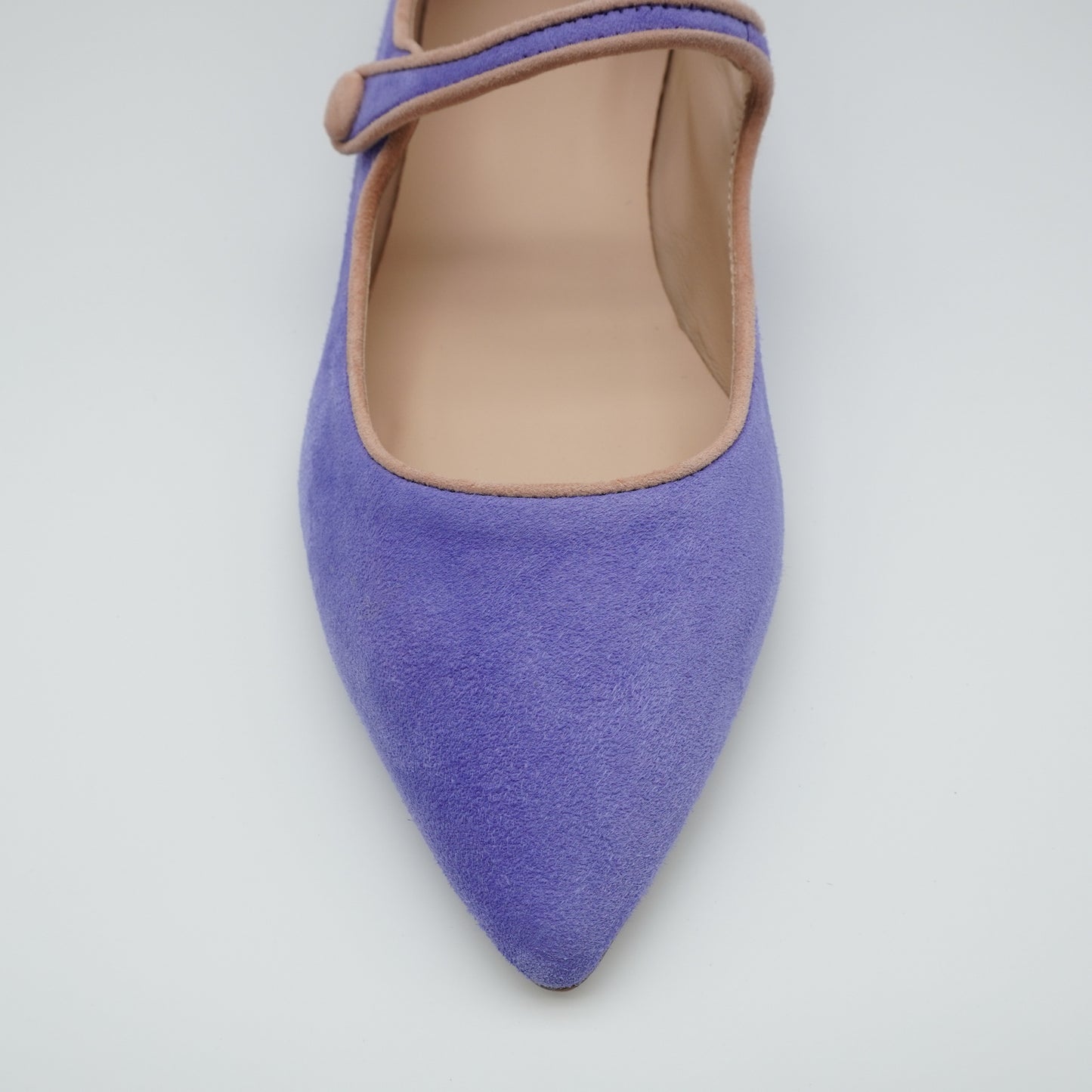Mary Jane Wildleder Blau