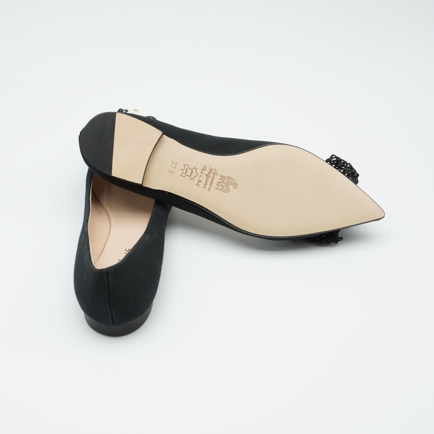 Ballerina Canvas Schwarz Perle