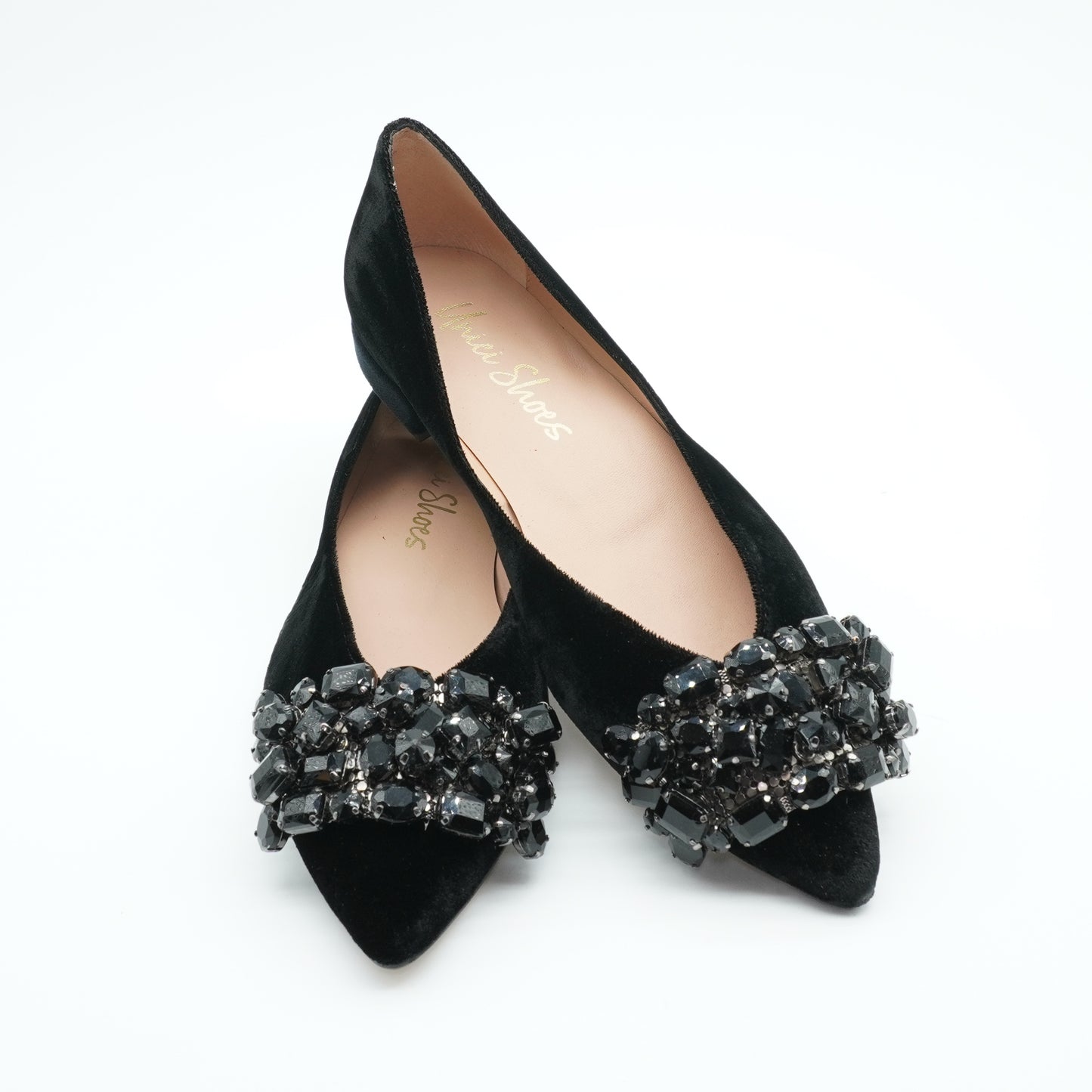 Ballerina Crystal Velvet Black