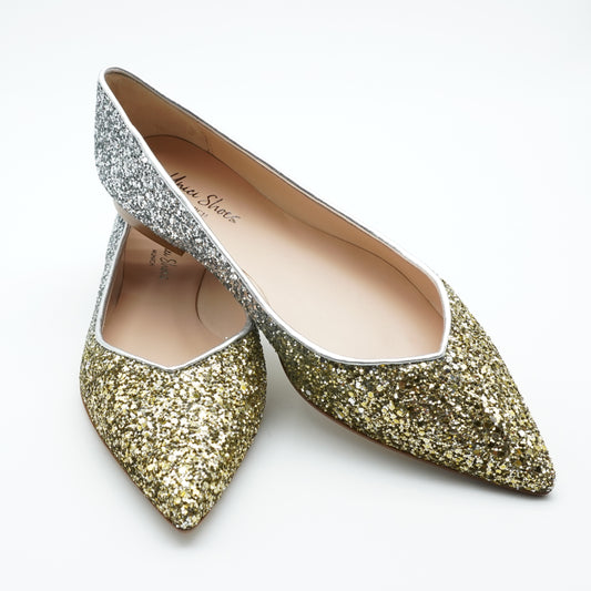 Ballerina Glitter Gold/Silber