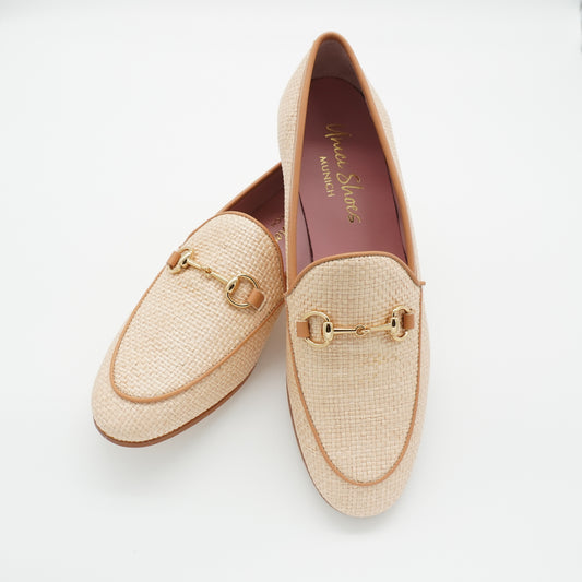 Horsebit Loafer Raffia