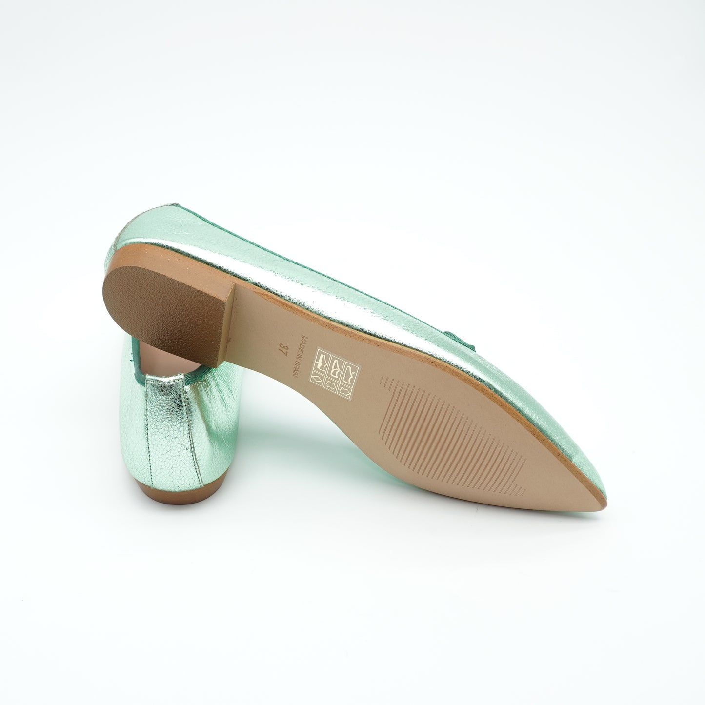 Loafer Grün Metallic