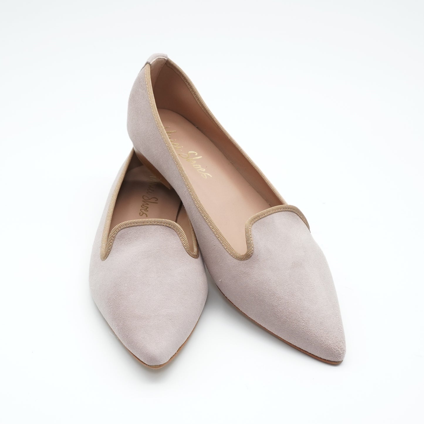 Pointy Loafer Wildleder Taupe